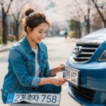 차량 번호판이 훼손