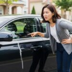 차량 외관이 스크래치