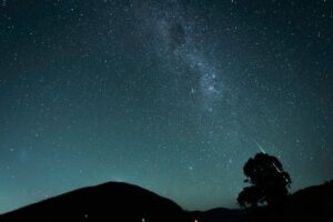 A breathtaking view of the Milky Way above Somerset Dam, Queensland, Australia.