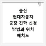 울산 현대자동차 공장 견학 신청 방법과 위치 배치도 확인하는 법