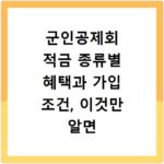군인공제회 적금 종류별 혜택과 가입 조건, 이것만 알면 끝